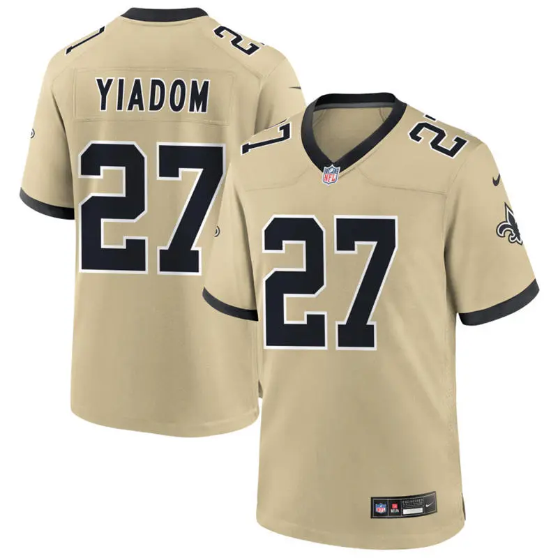 Mens New Orleans Saints #27 Isaac Yiadom Nike Gold Gameday Golds Alternate F.U.S.E. Limited Jersey