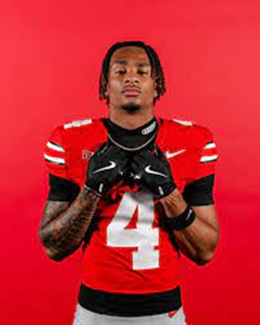 Ohio State Buckeyes #4 Devin Sanchez Scarlet College Football Game Jersey