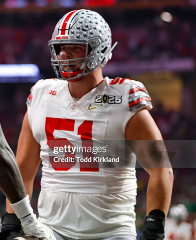 Ohio State Buckeyes #51 Luke Montgomery White Diamonds HERITAGE STRIPES Football Game Jersey