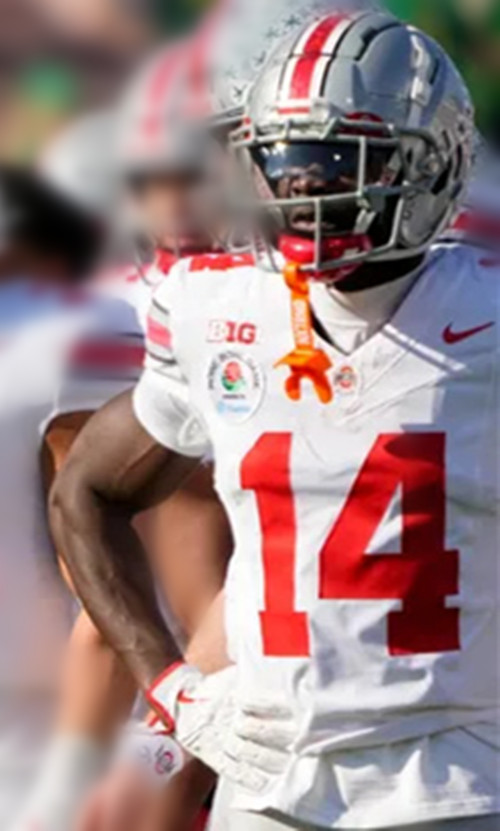 Ohio State Buckeyes #14 Beau Atkinson White College Football Game Jersey