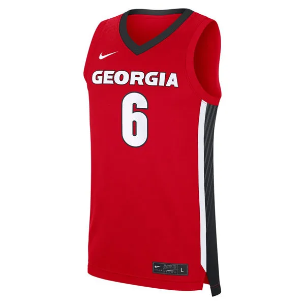 Georgia Bulldogs #6 Kanon Catchings Red 2025 College Basketball Game Jersey