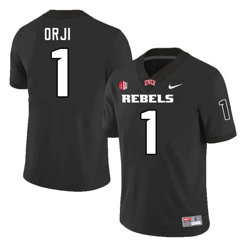 UNLV Rebels #1 Alex Orji Black White Football Jersey