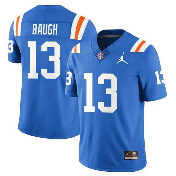 Florida Gators #13 Jadan Baugh Royal 1960's Retro Football Jersey