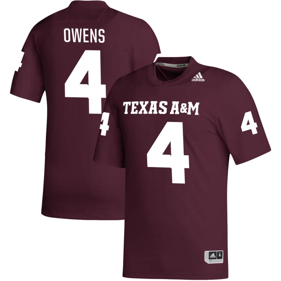 Texas A&M Aggies #4 Rueben Owens II 2025 Maroon College Football Game Jersey