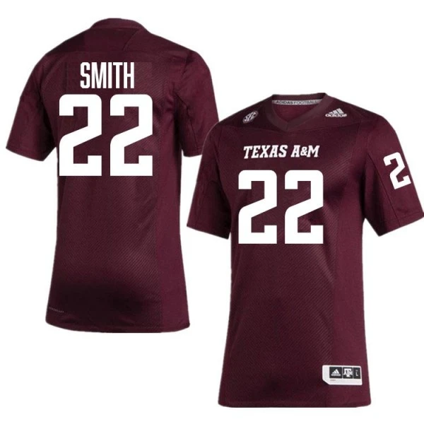 Texas A&M Aggies #22 E.J. Smith 2025 Maroon College Football Game Jersey