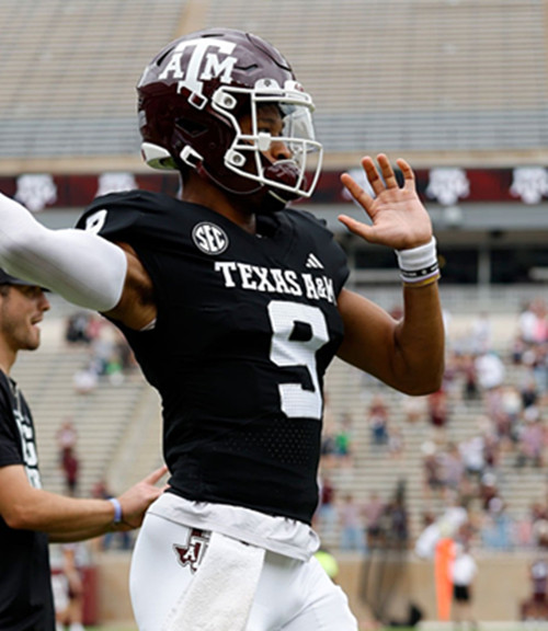 Texas A&M Aggies #9 Jacob Zeno Black College Football Game Jersey