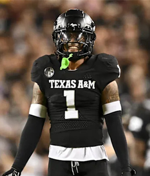 Texas A&M Aggies #1 Mario Craver Black College Football Game Jersey