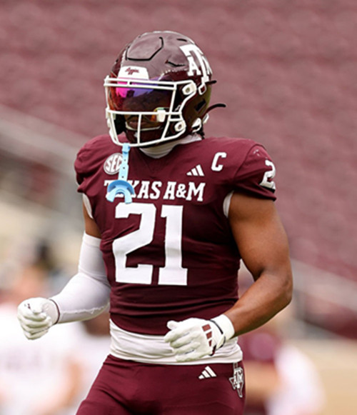 Texas A&M Aggies #21 Taurean York Maroon College Football Game Jersey