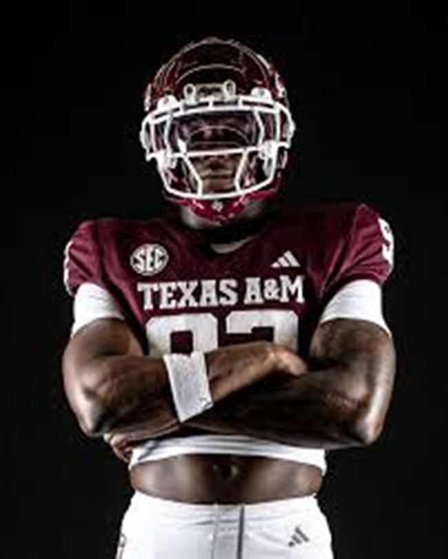 Texas A&M Aggies #92  Sam M'Pemba Maroon College Football Game Jersey