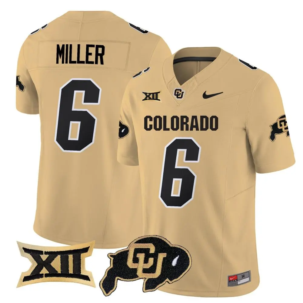 Colorado Buffaloes #6 Dre'lon Miller 2025 Yellow College Football Limited Jersey