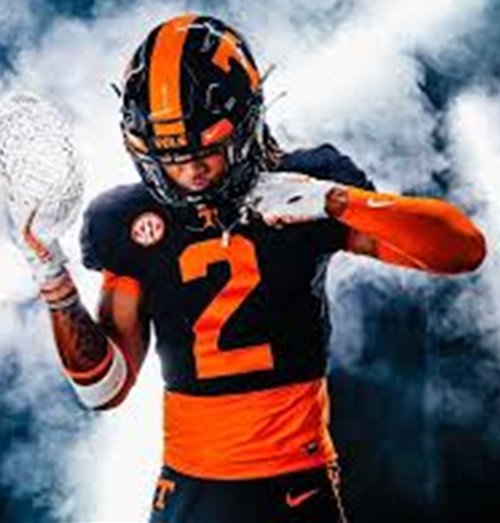 Tennessee Volunteers #2 Peyton Lewis Black College Football Game Jersey