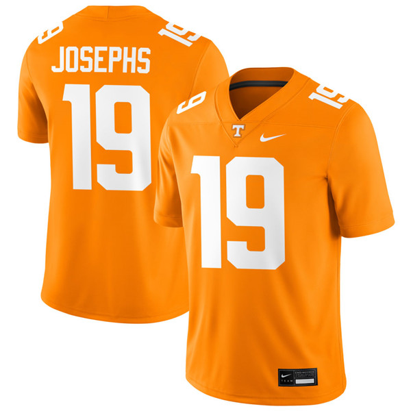 Tennessee Volunteers #19 Joshua Josephs Orange College Football Game Jersey