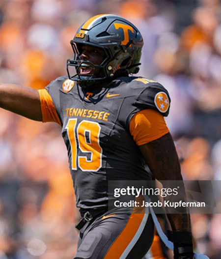 Tennessee Volunteers #19 Joshua Josephs 2024 Smokey Grey College Football Game Jersey