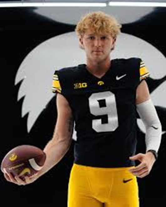 Iowa Hawkeyes #9 Hank Brown Black College Football Game Jersey