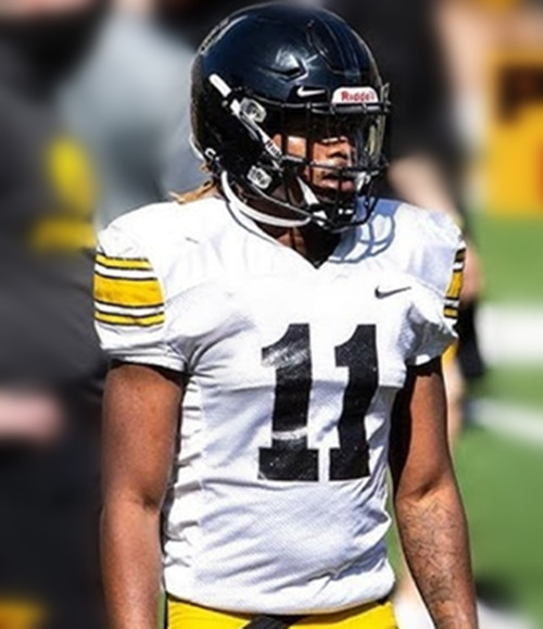 Iowa Hawkeyes #11 Mark Gronowski White College Football Game Jersey