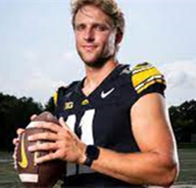 Iowa Hawkeyes #11 Mark Gronowski Black College Football Game Jersey