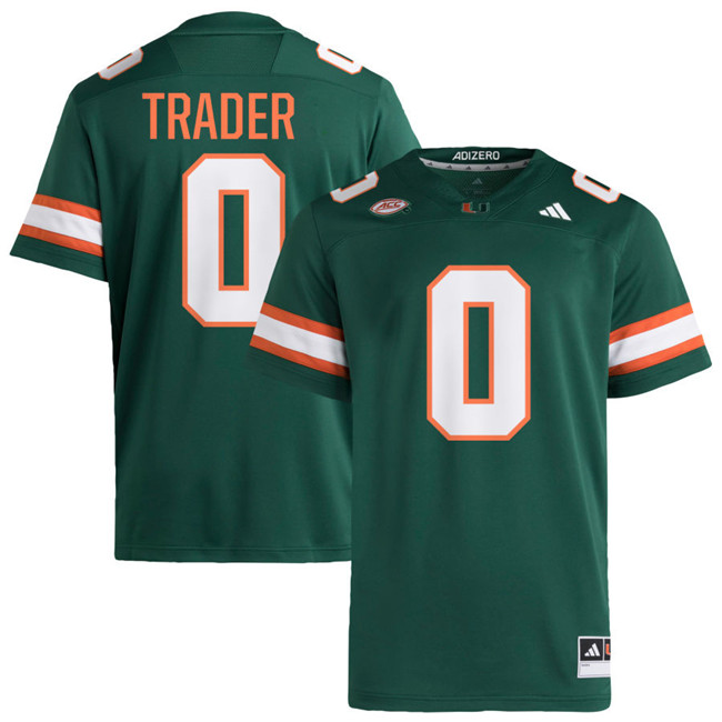 Miami Hurricanes #0 Joshisa Trader 2024 Green College Football Game Jersey