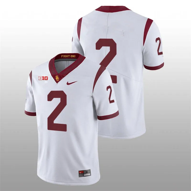 USC Trojans #2 Waymond Jordan 2025 BIG White Football Game Jersey