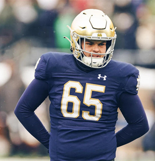 Notre Dame Fighting Irish #65 Will Black 2025 Navy College Football Game Jersey