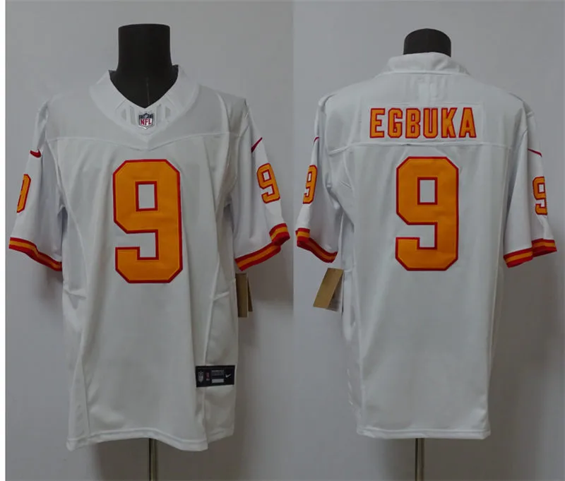 Mens Tampa Bay Buccaneers #9 Emeka Egbuka Nike White 50th Season F.U.S.E. Limite Jersey