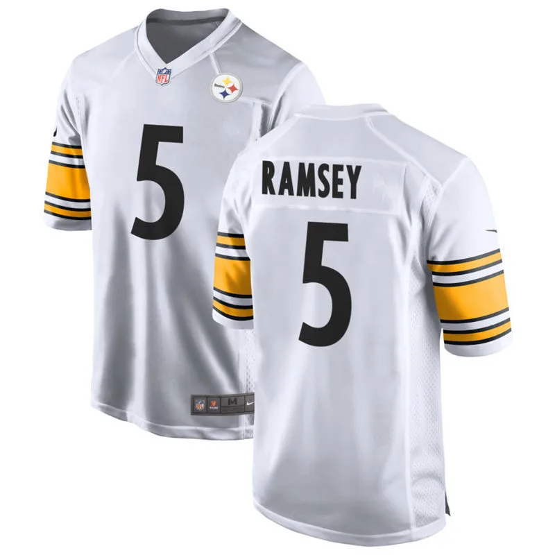 Mens Pittsburgh Steelers #5 Jalen Ramsey Nike White Vapor F.U.S.E. Limited Jersey