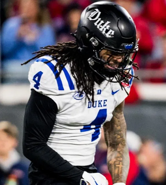 Duke Blue Devils #4 Anderson Castle 2025 White College Football Game Jersey