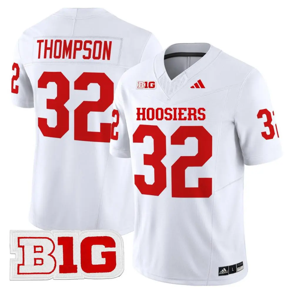 Indiana Hoosiers #32 Anthony Thompson White Hoosiers College Football Jersey