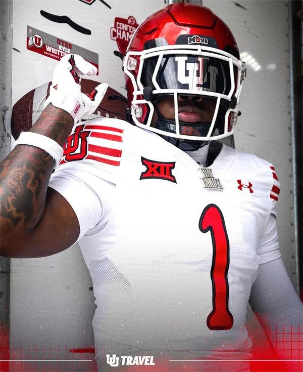 Utah Utes #1 Wayshawn Parker 2025 XII White Retro College Football Throwback Jersey