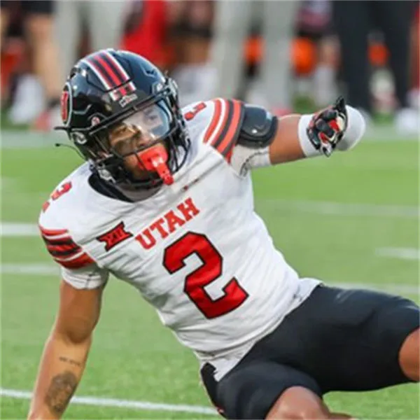 Utah Utes #2 Smith Snowden 2025 XII White College Football Game Jersey