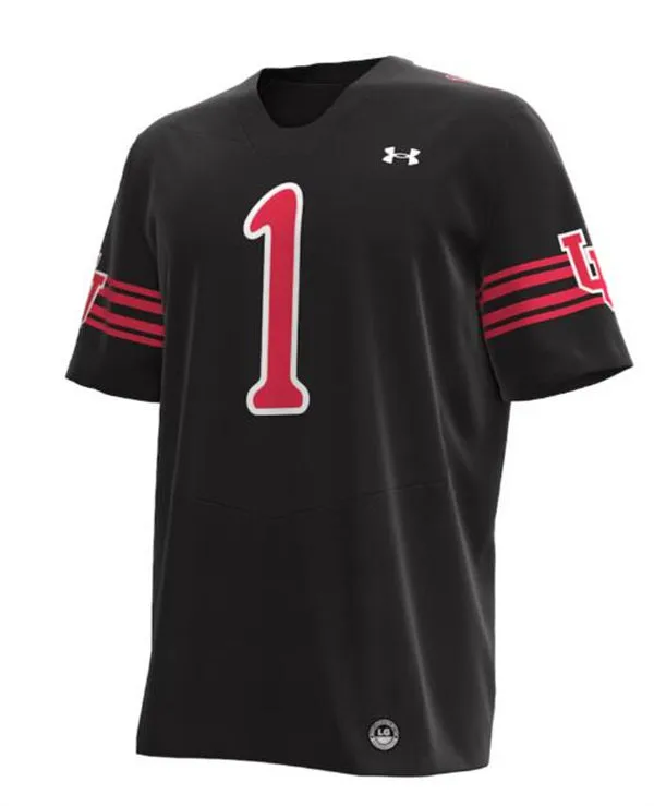 Utah Utes #1 Wayshawn Parker 2025 XII Black Retro College Football Throwback Jersey