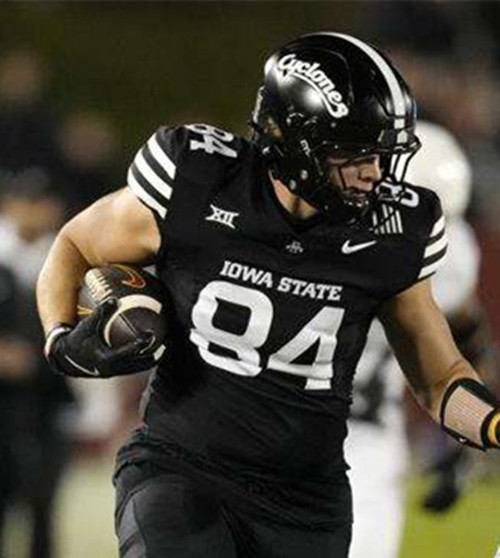 Iowa State Cyclones #84 Gabe Burkle 2025 Black Football Game Jersey