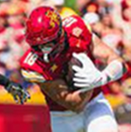 Iowa State Cyclones #18 Benjamin Brahmer 2025 Cardinal Football Game Jersey