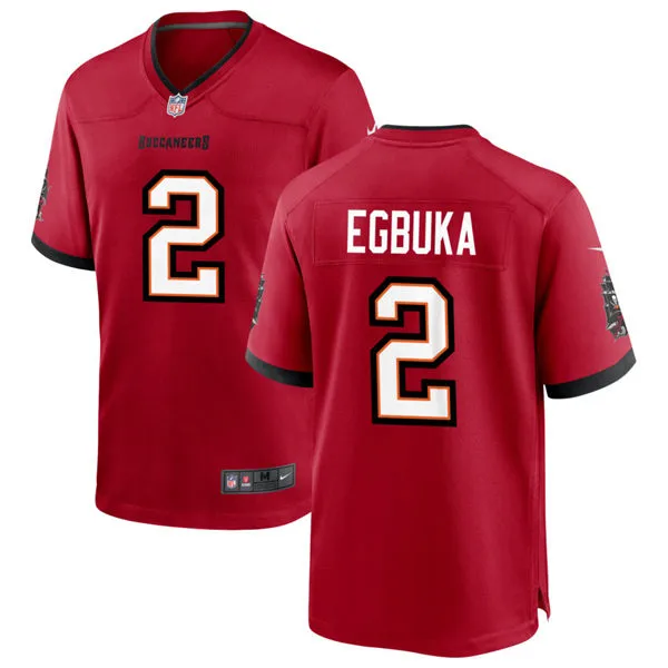 Youth Tampa Bay Buccaneers #2 Emeka Egbuka Nike Home Red F.U.S.E. Vapor Limited Player Jersey
