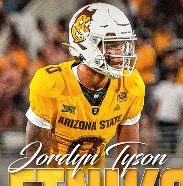 Arizona State Sun Devils #0 Jordyn Tyson 2025 XII Gold Football Game Jersey