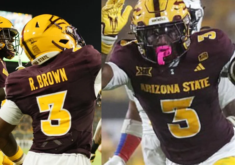 Arizona State Sun Devils #3 Raleek Brown 2025 XII Maroon Football Game Jersey
