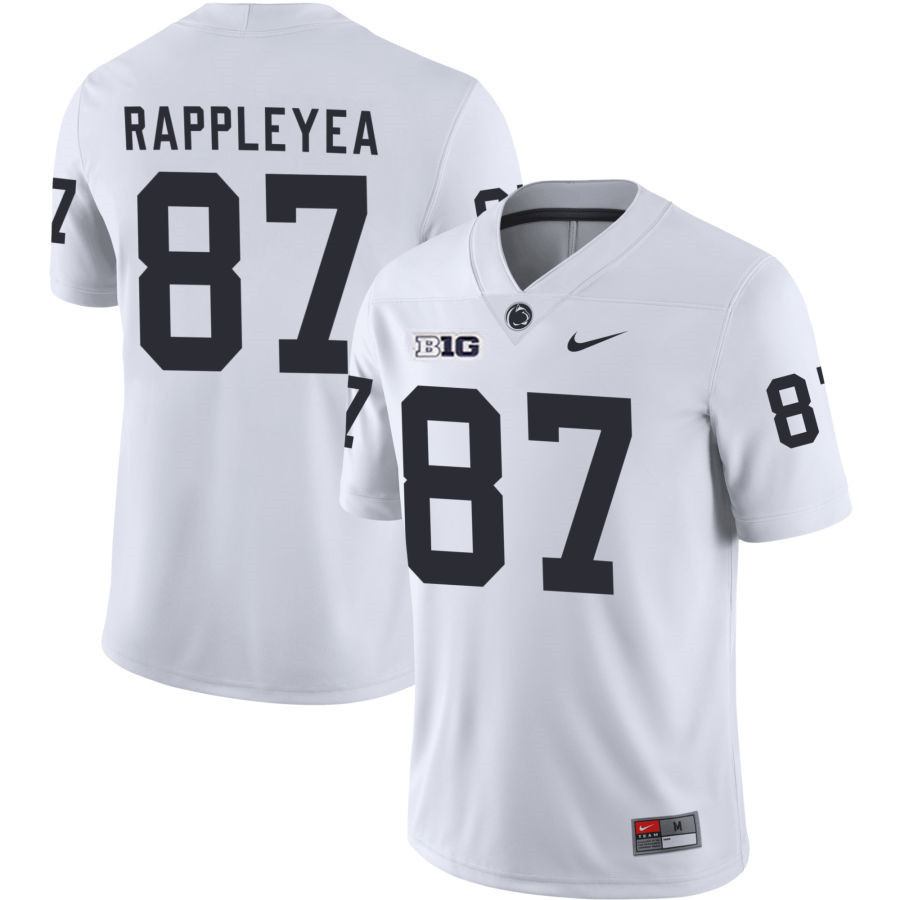 Penn State Nittany Lions #87 Andrew Rappleyea White With Name F.U.S.E. Limited College Football Game Jersey