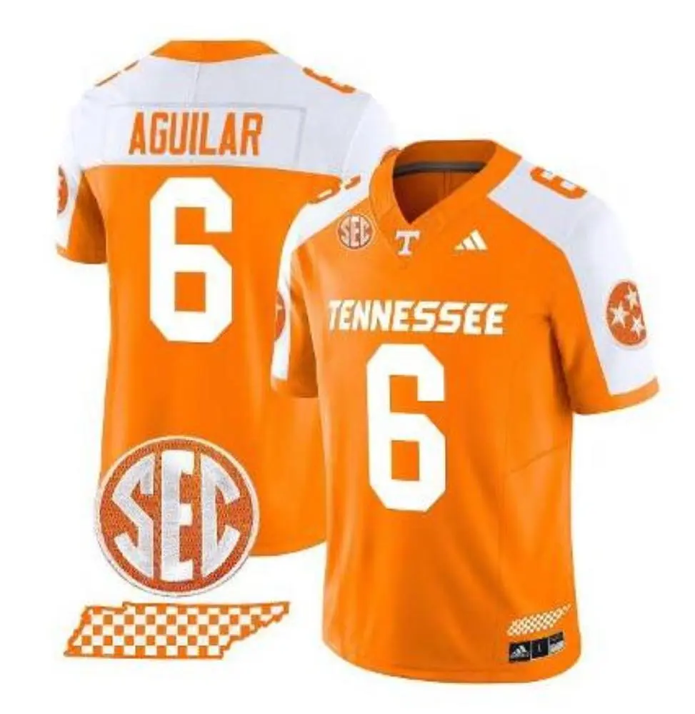Tennessee Volunteers #6 Joey Aguilar Orange White F.U.S.E. Limited Football Jersey