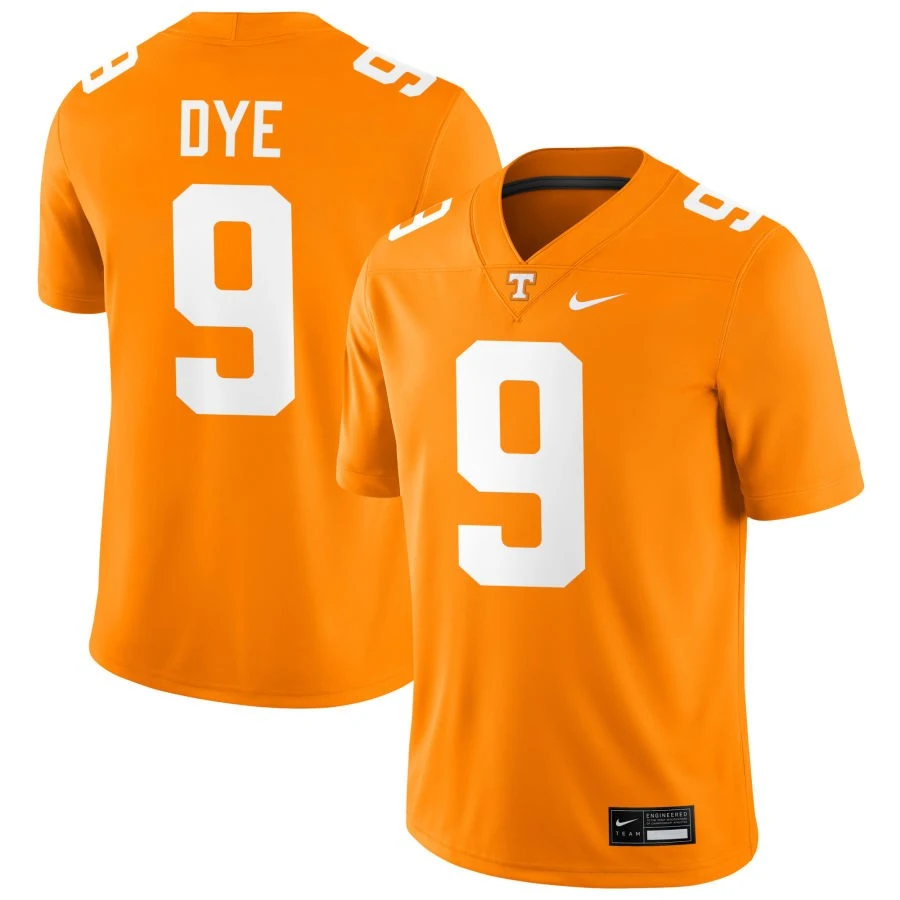Tennessee Volunteers #9 Mariyon Dye Orange College Football Game Jersey