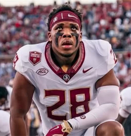 Florida State Seminoles #28 Justin Cryer Nike 2025 White Football Game Jersey