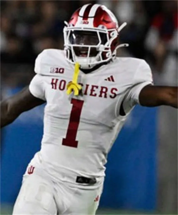 Indiana Hoosiers #1 Roman Hemby White Hoosiers College Football Jersey