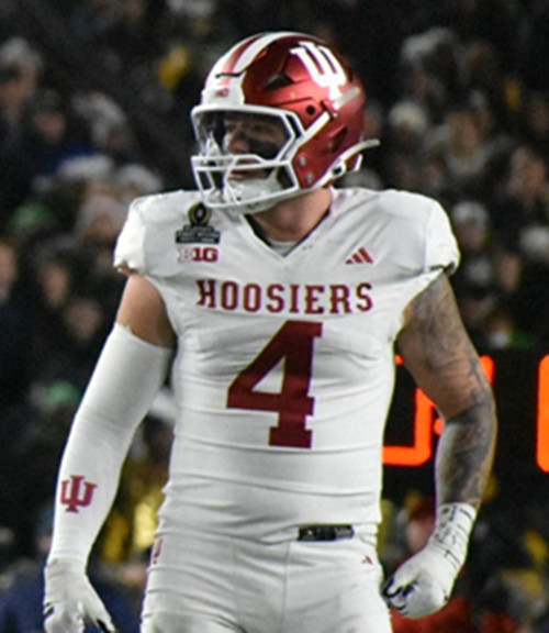 Indiana Hoosiers #4 Aiden Fisher White Hoosiers College Football Jersey