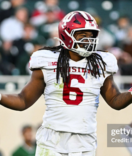 Indiana Hoosiers #6 Mikail Kamara  White Hoosiers College Football Jersey