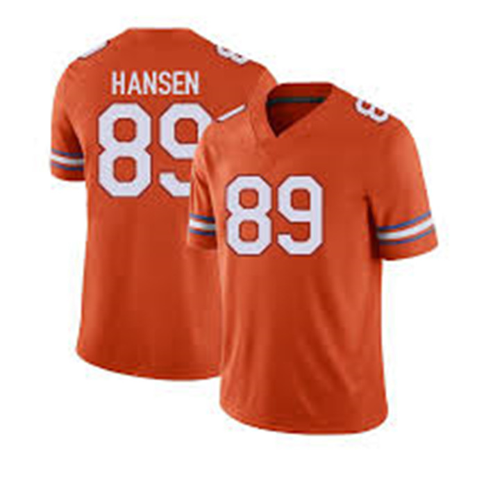 Florida Gators #89 Hayden Hansen  Orange 2025 Football Game Jersey