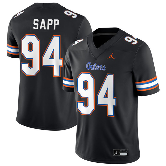 Florida Gators #94 Tyreak Sapp  Black 2025 Football Game Jersey
