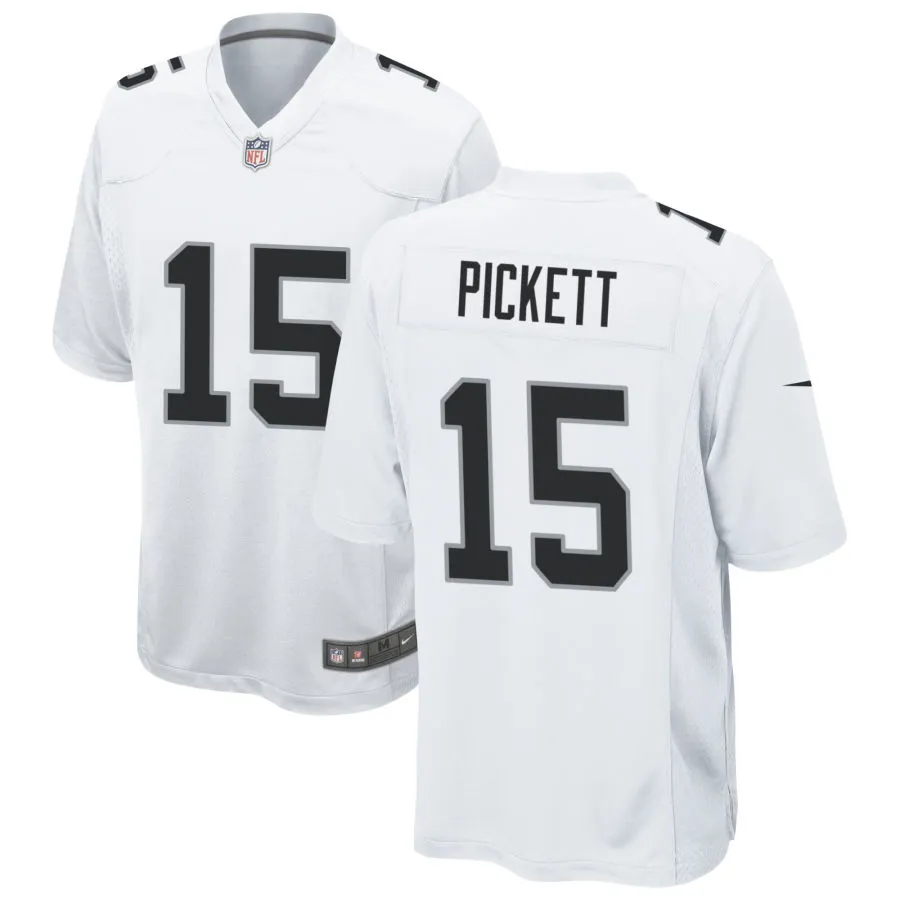 Men's Las Vegas Raiders #15 Kenny Pickett Nike White Vapor F.U.S.E. Limited Player Jersey