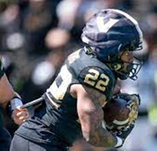 Vanderbilt Commodores #22 Makhilyn Young Black Gold Football Jersey