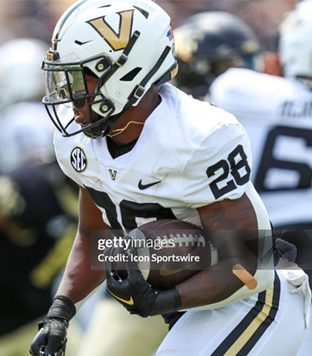Vanderbilt Commodores #28 Sedrick Alexander White Black Football Jersey