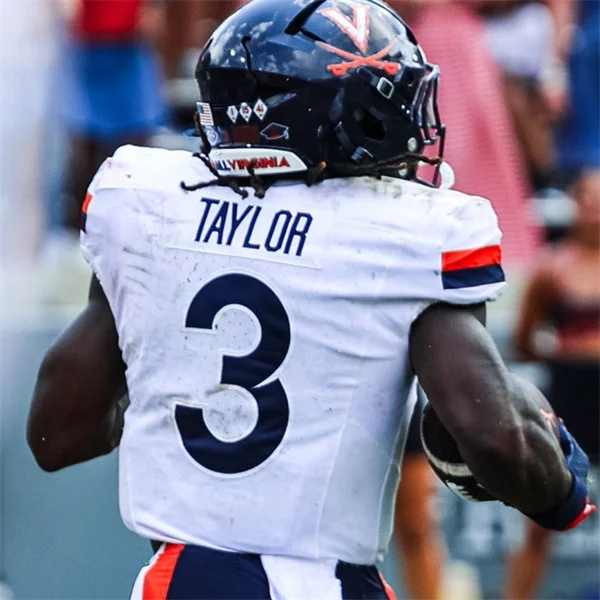 Virginia Cavaliers #3 J'Mari Taylor White 2025 Football Game Jersey