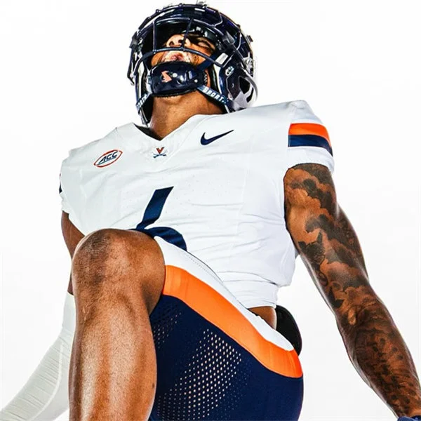 Virginia Cavaliers #6 Cam Ross White 2025 Football Game Jersey