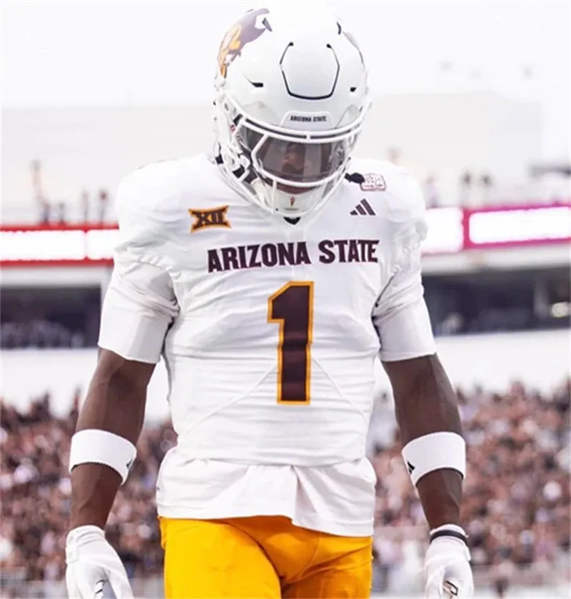 Arizona State Sun Devils #1 Keith Abney II 2025 XII White Football Game Jersey